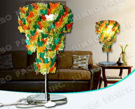 Color Capiz Chip Design for Table Capiz Lamp shade