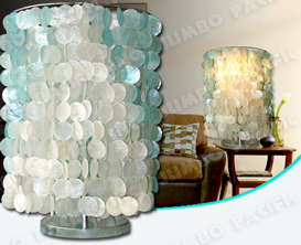 Color Capiz Chip Design for Table Capiz Lamp shade