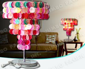 Colored Capiz Chips for Capiz Table lamp shade