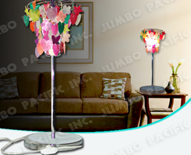 Assorted Designed and Colored Capiz Chips Capiz Table lamp shade